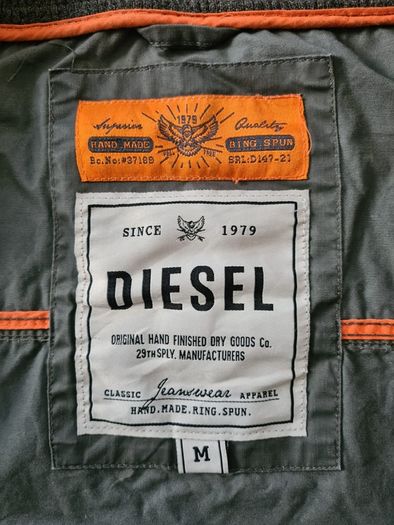 Diesel Mens Jacket size M green good condition