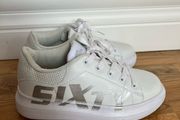 Miss Sixty white leather runners