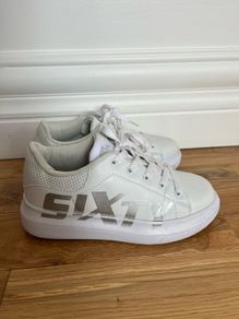 Miss Sixty white leather runners
