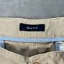 GANT New Haven Mens Trousers W36 L28 Beige Cotton Regular Fit Image 4