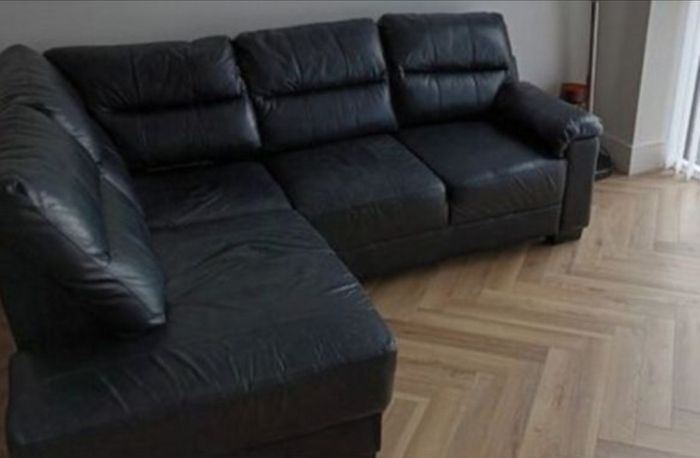4 Seater L Shaped Leather Sofa