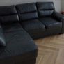 4 Seater L Shaped Leather Sofa Image 3