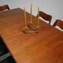 Triangular Brass Candelabra by Lars Bergsten for Gusum, Sweden, 1960s. Image 3