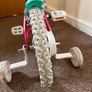 14inch Flamingo Kids Bike with Doll Carrier and  Stabilisers Excellent ConditioN Image 3