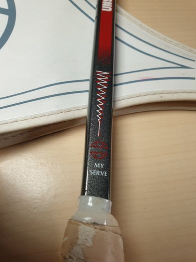 Vintage JAHANGIR KHAN Unsquashable The Conqueror Signiature Squash Racket graphite