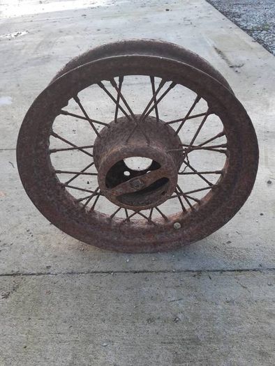 Vintage Car Wire Wheel