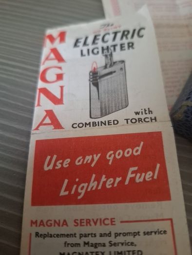 Magna Fumalux Electric Lighter with torch boxed