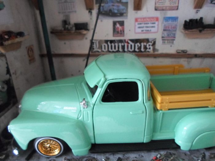 Model Car Garage Chevy 3100 Lowrider Pickup Unique Gift