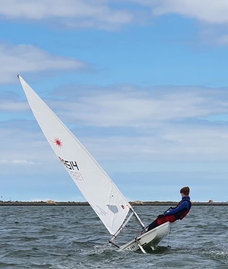 Complete Laser sailboat with all rigs in very good condition