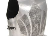 Medieval Knight Body Armour Cuirass Replica LARP Silver Steel