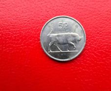 1990 Irish 5p