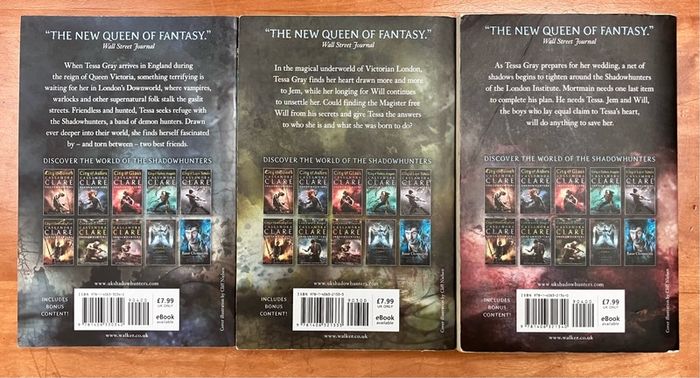 Cassandra Clare, The Infernal Devices, Books1,2&3