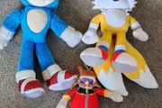 Sonic the Hedgehog plush toys Sonic Tails Eggman