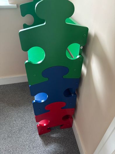 KidKraft Wooden Puzzle Storage Shelf