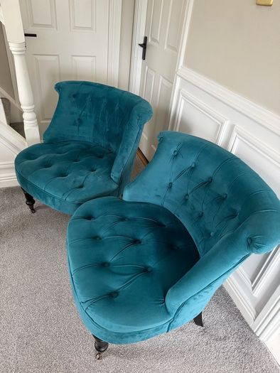 Suede Chair Set