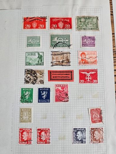Norway 5 Sheets of Stamps