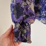 Purple/Navy chiffon top Image 2