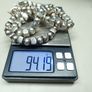Vintage Sterling Silver Bead Necklace and Bracelet Set 925 Image 6