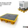 280L/62 Polyethylene Spill Pallet for Industrial Storage Image 6