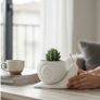 Decorative Snail Planter - Modern Minimal Succulent Pot Image 3