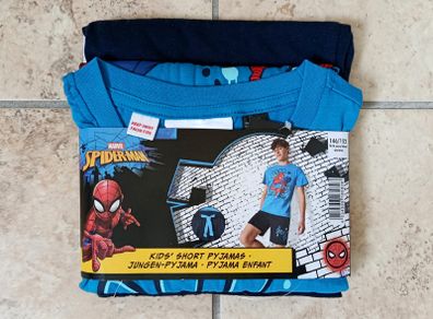 Marvel Spider-Man Kids' Short Pyjamas Blue 10-12 years 146/152 100% cotton NEW