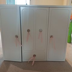 Our generation wardrobe with dresser and hangers