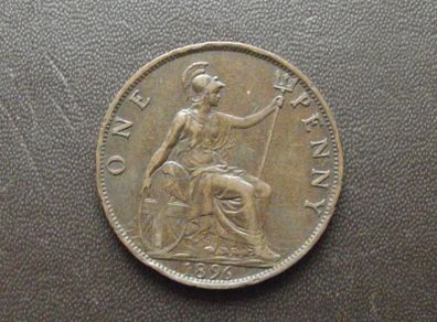 1896 Great Britain. Victoria. One Penny