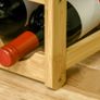 Bamboo Wine Rack for 16 Wine Bottles, 4 Shelves, 43 cm x 23.5 cm x 38 cm Natural Image 5