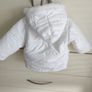 jacket baby 6-9 months like new , girl , warm jacket , white , Perfect condition Image 3