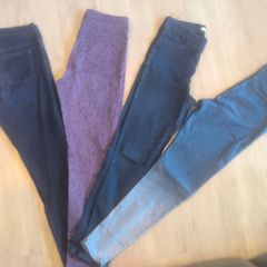 M & S denim jeggings. Size 12 Long.  All four pairs