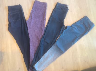 M & S denim jeggings. Size 12 Long.  All four pairs