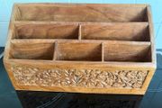 Vintage Handmade Stationary / Letter Holder
