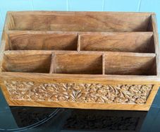 Vintage Handmade Stationary / Letter Holder