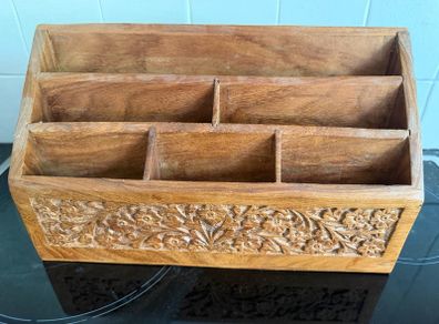 Vintage Handmade Stationary / Letter Holder