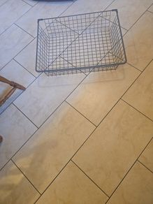 metal storage basket