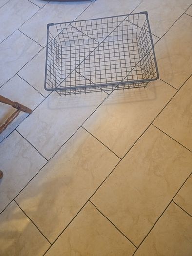 metal storage basket
