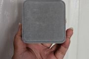 Velvet Jewelry Case in Grey