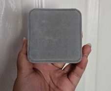Velvet Jewelry Case in Grey