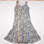 Roman Originals Black White Metallic Monochrome Abstract Print Sleeveless Midi Dress 16UK/44EU Image 10