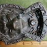 Vintage Door Knocker, Bronze Lion Head Image 7