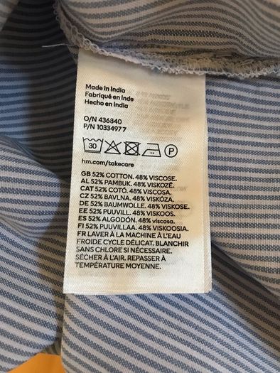 BNWT Blue/White Striped Blouse by H&M