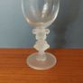 Fantastic Pair of Rare and Collectable Mickey Mouse and Minnie Mouse Wine Glasses with Frosted Character Stems by Walt Disney Company, in Mint Condition Image 3