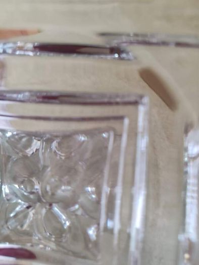 Tipperary Clear crystal Pillar Candle Stand , Signed , Square Candle Stand, Mint Condition. Take 3 different candle size.