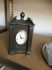 brass clock with battery
