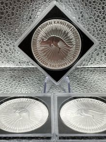 3x 1oz Fine 9999 Silver Bullion Kangaroo 2026 Coins.