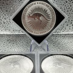 3x 1oz Fine 9999 Silver Bullion Kangaroo 2026 Coins.