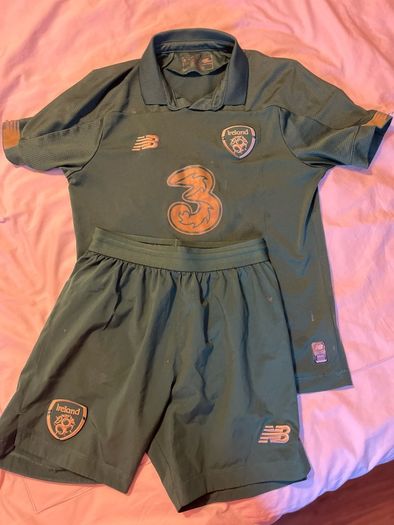boys Ireland jersey and shorts