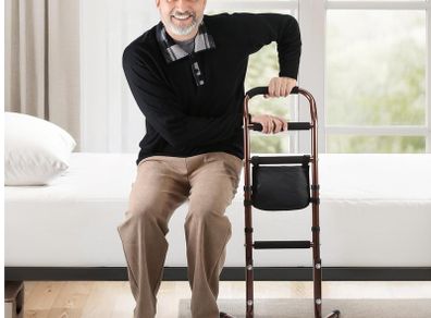 Dyna-Living Height Adjustable Standing Aid for Elderly,Bedside Handrail