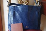 Coach Scout Python Embossed Hobo handbag