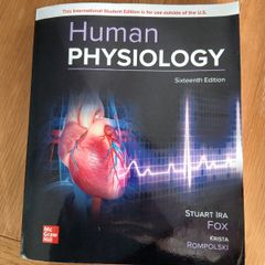 Human Physiology, 16th Ed by Stuart Ira Fox and Krista Rompolski.